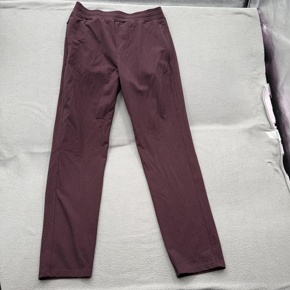 Public Rec Pants Mens 31x32 Red Performance Stretch Elastic Waist Casual Pockets